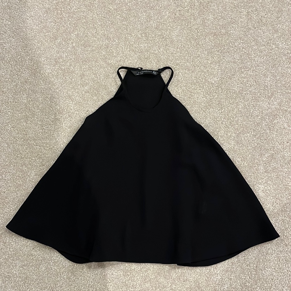 Black womens Zara flowy tank top sz Xsmall